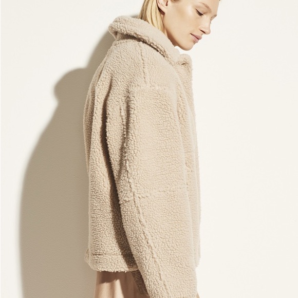 NWOT Vince Sherpa Faux Fur Jacket Size XS (retail $495) - Picture 6 of 16